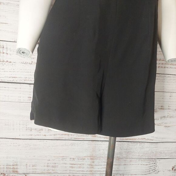 Womans Black Knot Front Romper Strapless Jet Black - Picture 5 of 14